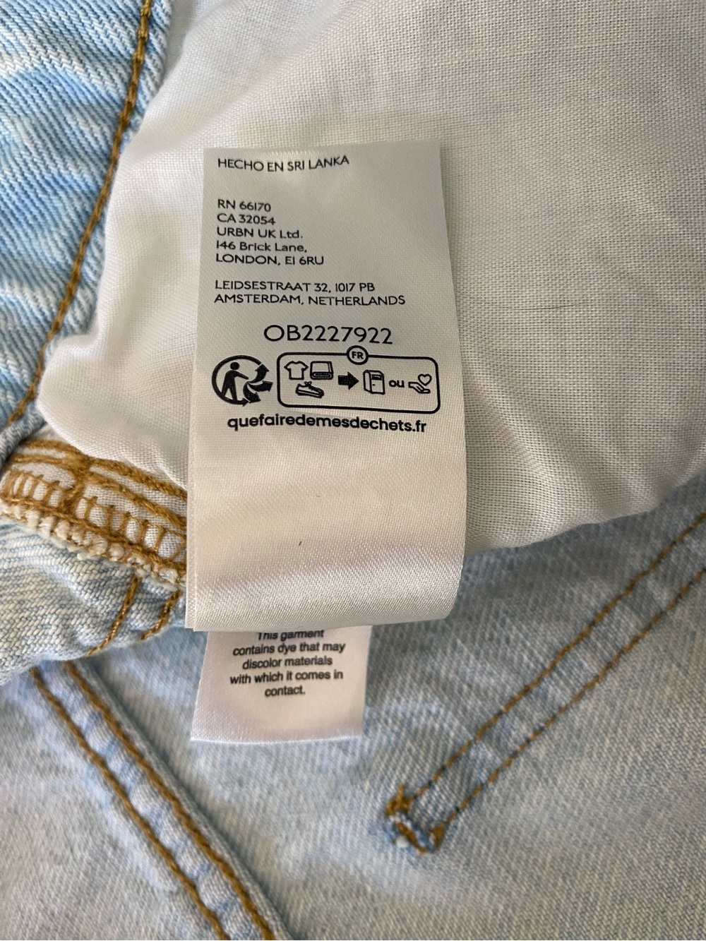 Pilcro Classic Denim Bermuda Denim Shorts with Drawstring Size 27 - Picture 13 of 16